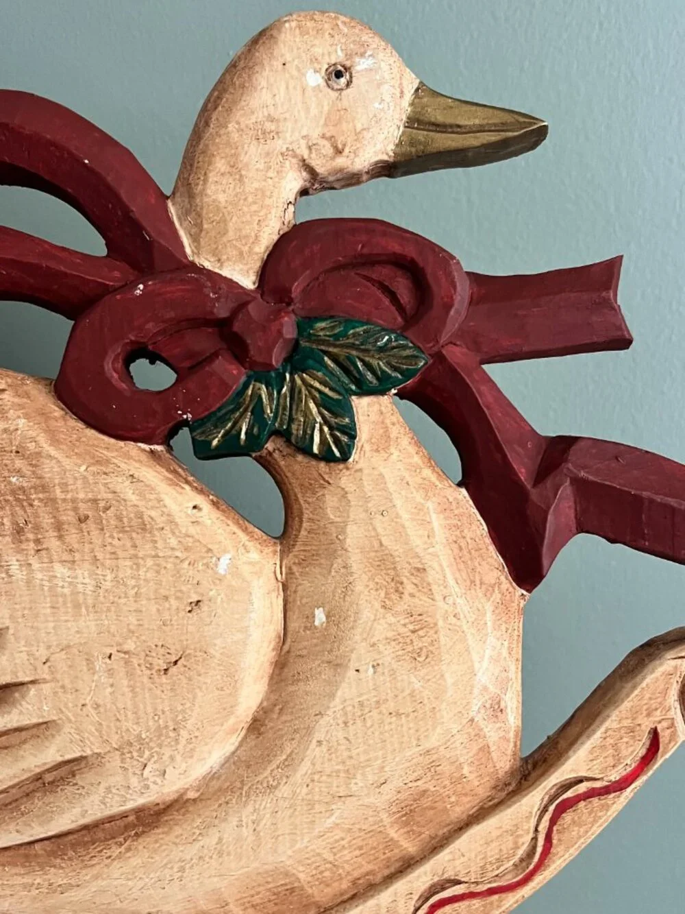 Vintage Selvestri Wooden Goose Wall Decor Scandinavian‎ Folk Art Christmas